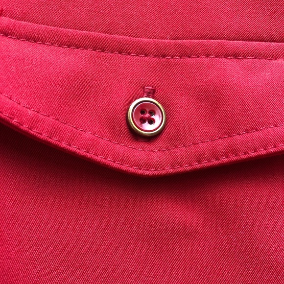 Allison Daley Red Zippered Shirt Jacket in Red Size S - Picture 5 of 7